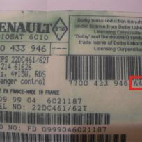 Renault Seriennummer Bilder